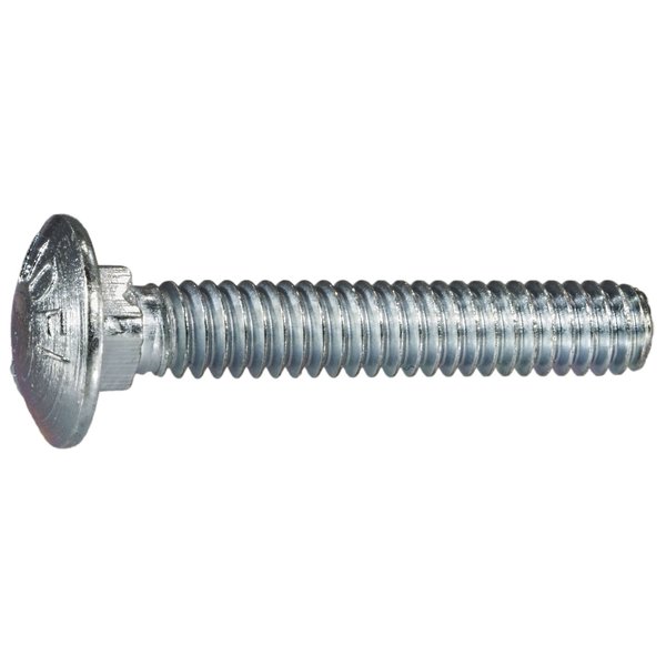 Midwest Fastener 1/4"-20 x 1-1/2" Zinc Plated Grade 5 Steel Coarse Thread Carriage Bolts 1 12PK 31784